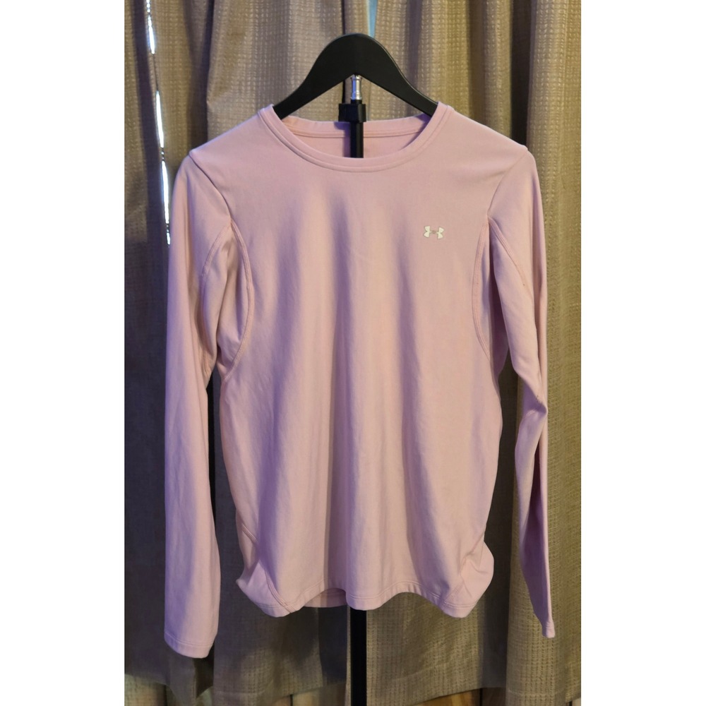 Under Armour ColdGear Long Sleeve Compression Shirt Womens Size XL Pink